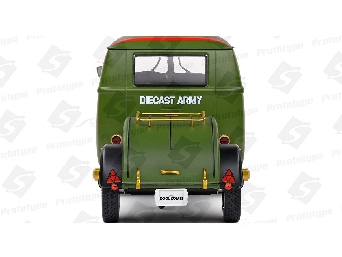 Miniature Solido 1/18 - VW Kool Kombi Army Fighter 1950 - Neuve En Boîte