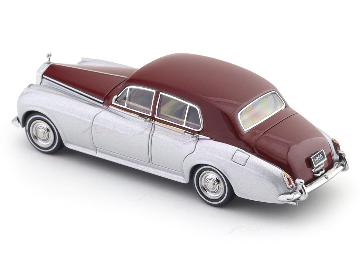1955 Rolls-Royce Silver Cloud silver maroon 1:64 GFCC diecast