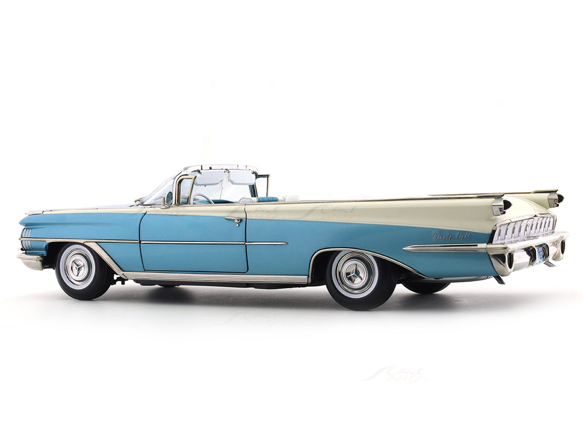 1959 Oldsmobile 98 Open Convertible Aqua Mist Polaris White 1 18 1959 Oldsmobile 98 Open Convertible Aqua Mist Polaris White 1 18