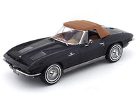 1963 Chevrolet Corvette Stingray convertible black 1:18 Norev diecast Scale Model collectible