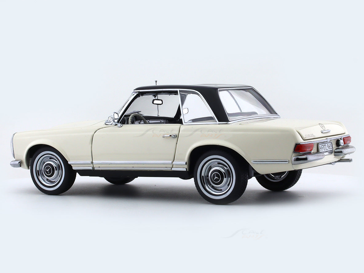 1963 Mercedes-Benz 230 SL W113 Cabriolet White 1:18 Norev diecast