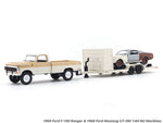 1969 Ford F-100 Ranger & 1968 Ford Mustang GT-390 1:64 M2 Machines diecast hauler scale model (Copy)