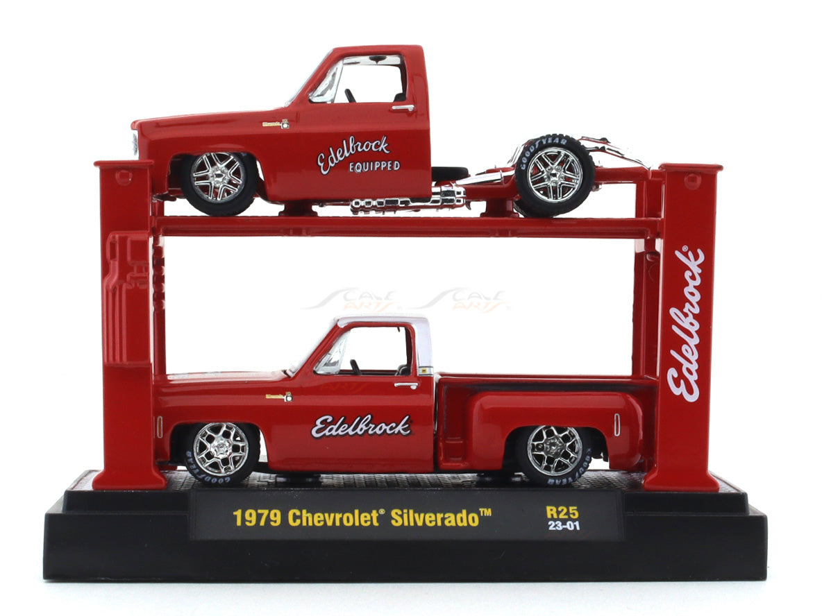1979 Chevrolet Silverado AUTO LIFT 1:64 M2 Machines diecast scale car collectible