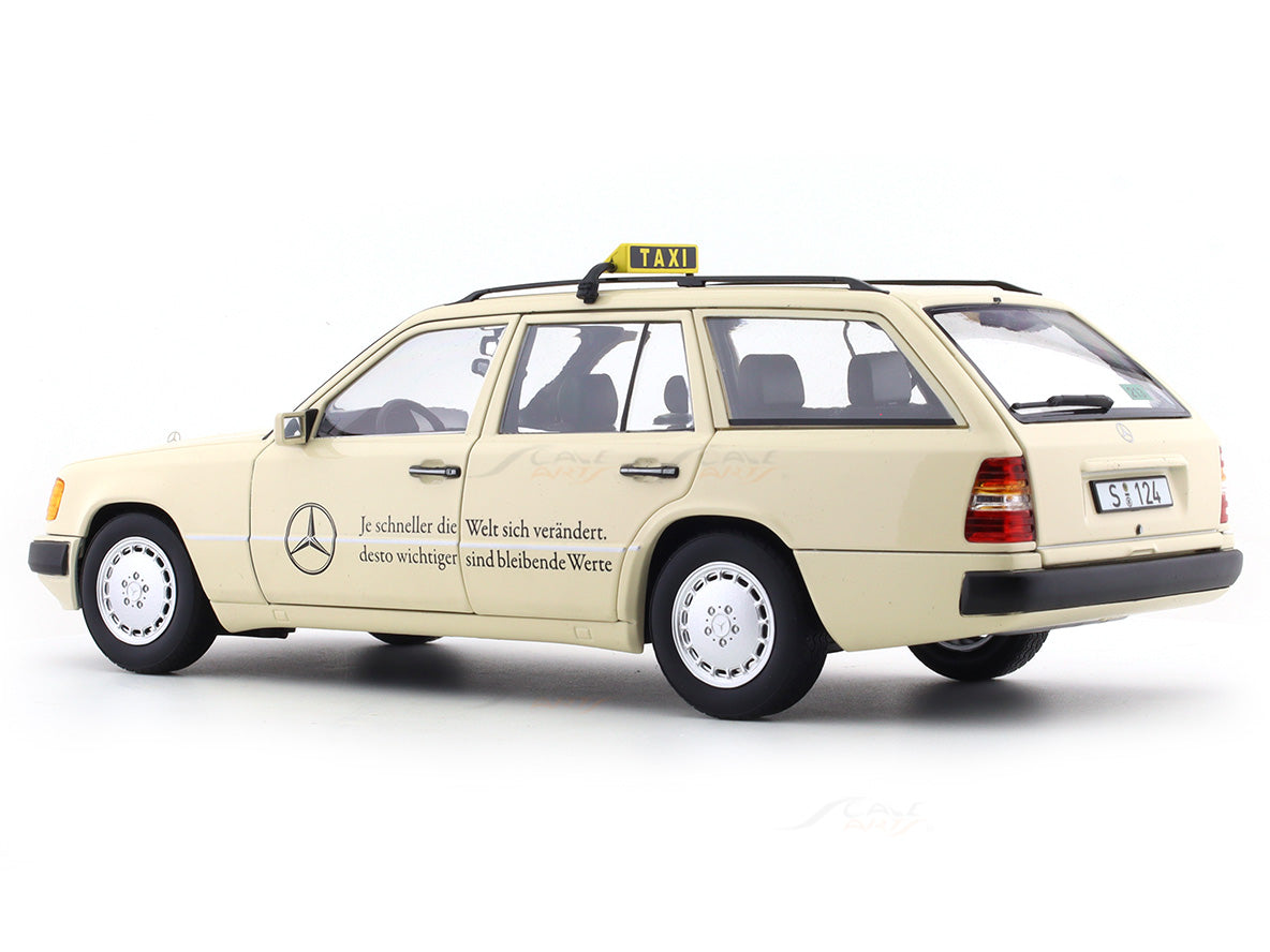 1989-93 Mercedes-Benz E Class 300D S124 Taxi 1:18 Norev diecast
