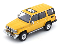 2001 Toyota Land Cruiser 70 ZX yellow 1:64 Hobby Japan diecast scale model collectible