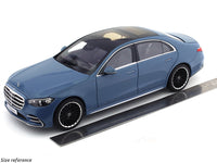 2020 Mercedes-Benz S-Class V223 Vintage Blue 1:18 Norev diecast Scale Model collectible
