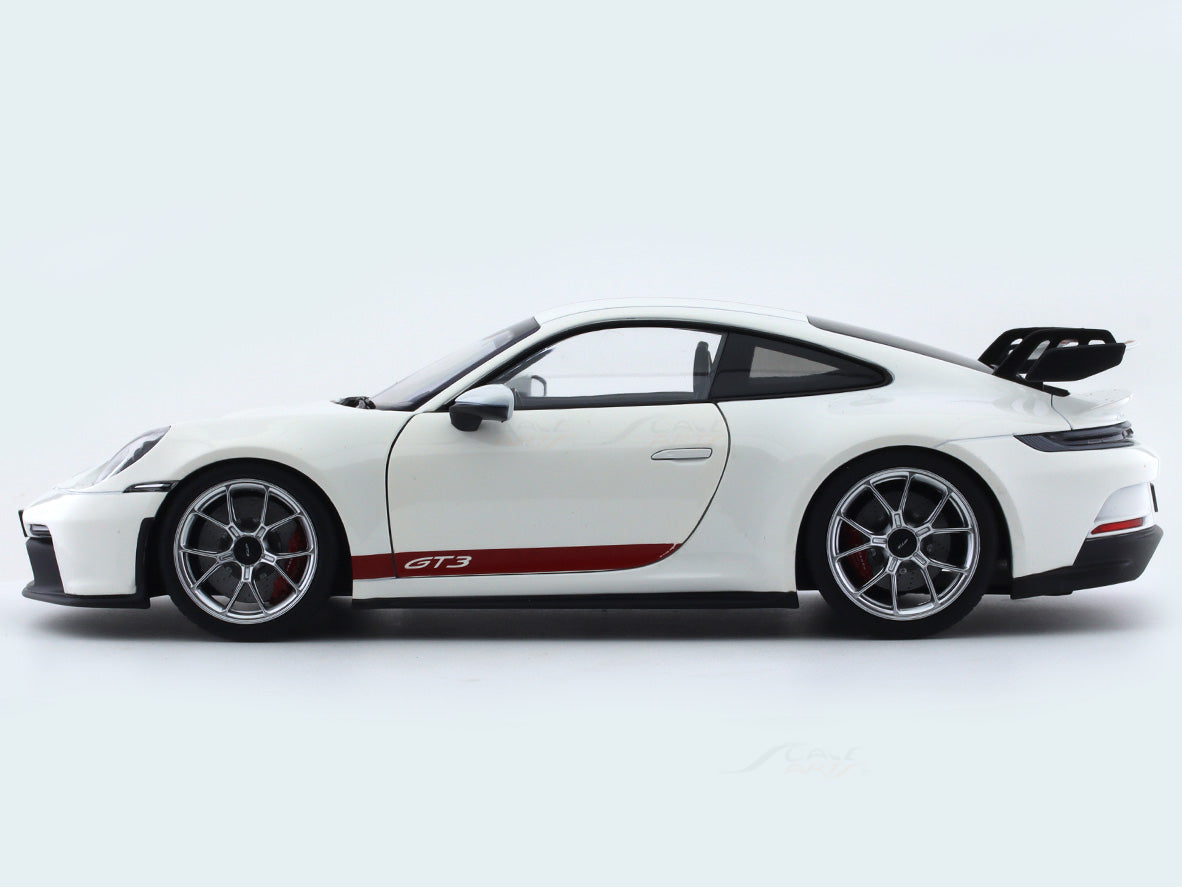 NOREV Porsche 911 GT3 ホワイト 1/18 ミニカー NOREV 1/18 Scale Porsche 911 992 GT3 2021 Silver Diecast Car Model