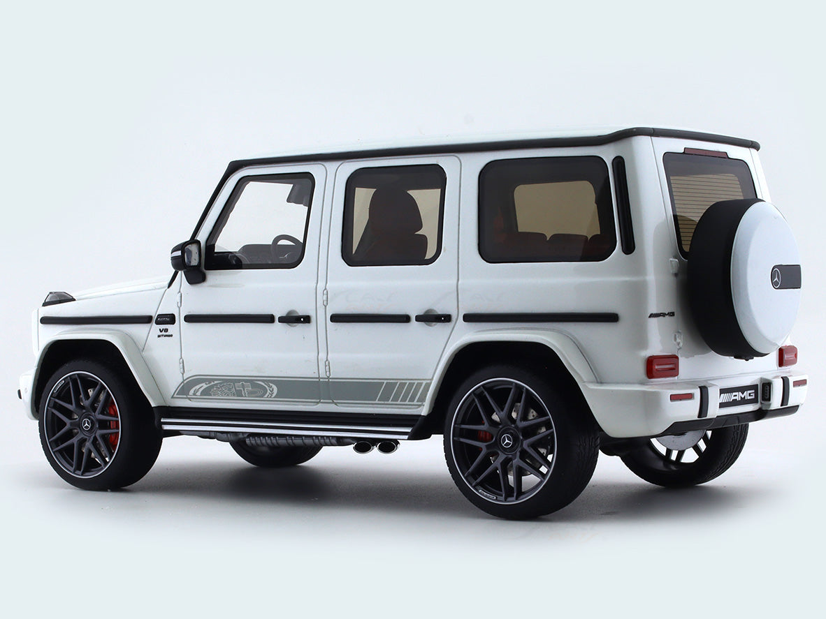 2022 Mercedes-AMG G 63 Edition 55 white 1:18 GT Spirit Scale Model