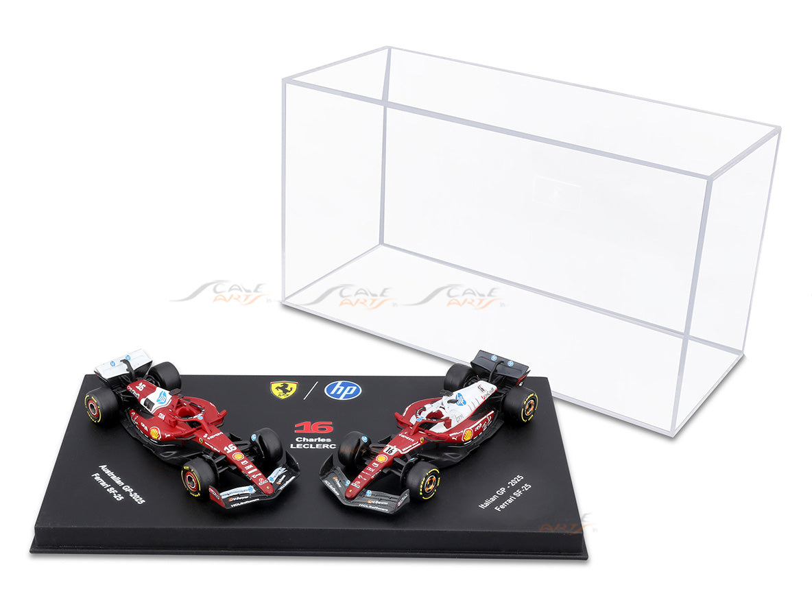 Pre Order : 2025 Ferrari SF-25 Twin Pack Charles L 1:64 Bburago
