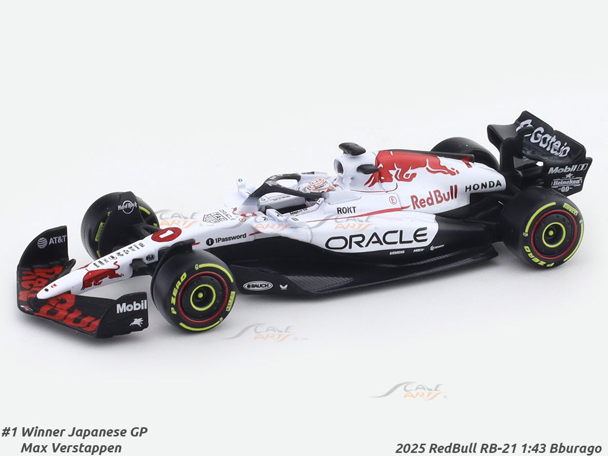 Red Bull Racing RB21 ミニカー　鈴鹿GP 2025 2025 Red Bull RB21 Winner Japan GP 1:43 Bburago & Coffee Mug