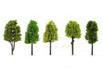 8- 11 cm Miniature Trees set of 5 assorted