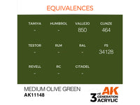 Medium Olive Green 17ml AK Interactive acrylic color AK11148
