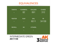 Intermediate Green 17ml AK Interactive acrylic color AK11149