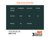 Ocean Blue 17ml AK Interactive acrylic color AK11173