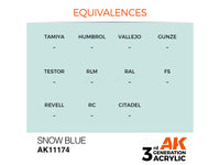 Snow Blue 17ml AK Interactive acrylic color AK11174