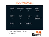 Strong Dark Blue 17ml AK Interactive acrylic color AK11187