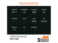 Dark Sea Blue 17ml AK Interactive acrylic color AK11190