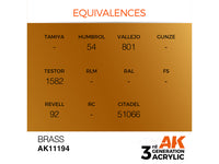 Brass 17ml AK Interactive acrylic color AK11194
