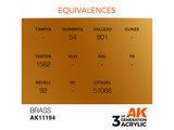 Brass 17ml AK Interactive acrylic color AK11194