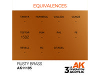 Rusty Brass 17ml AK Interactive acrylic color AK11195