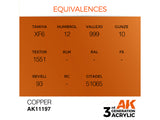 Copper 17ml AK Interactive acrylic color AK11197