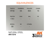 Natural Steel 17ml AK Interactive acrylic color AK11210