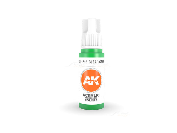 Clear Green 17ml AK Interactive acrylic color AK11216