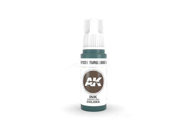 Turquoise Ink 17ml AK Interactive acrylic color AK11220