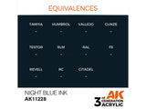 Night Blue Ink 17ml AK Interactive acrylic color AK11228
