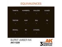 Burnt Umber Ink 17ml AK Interactive acrylic color AK11229
