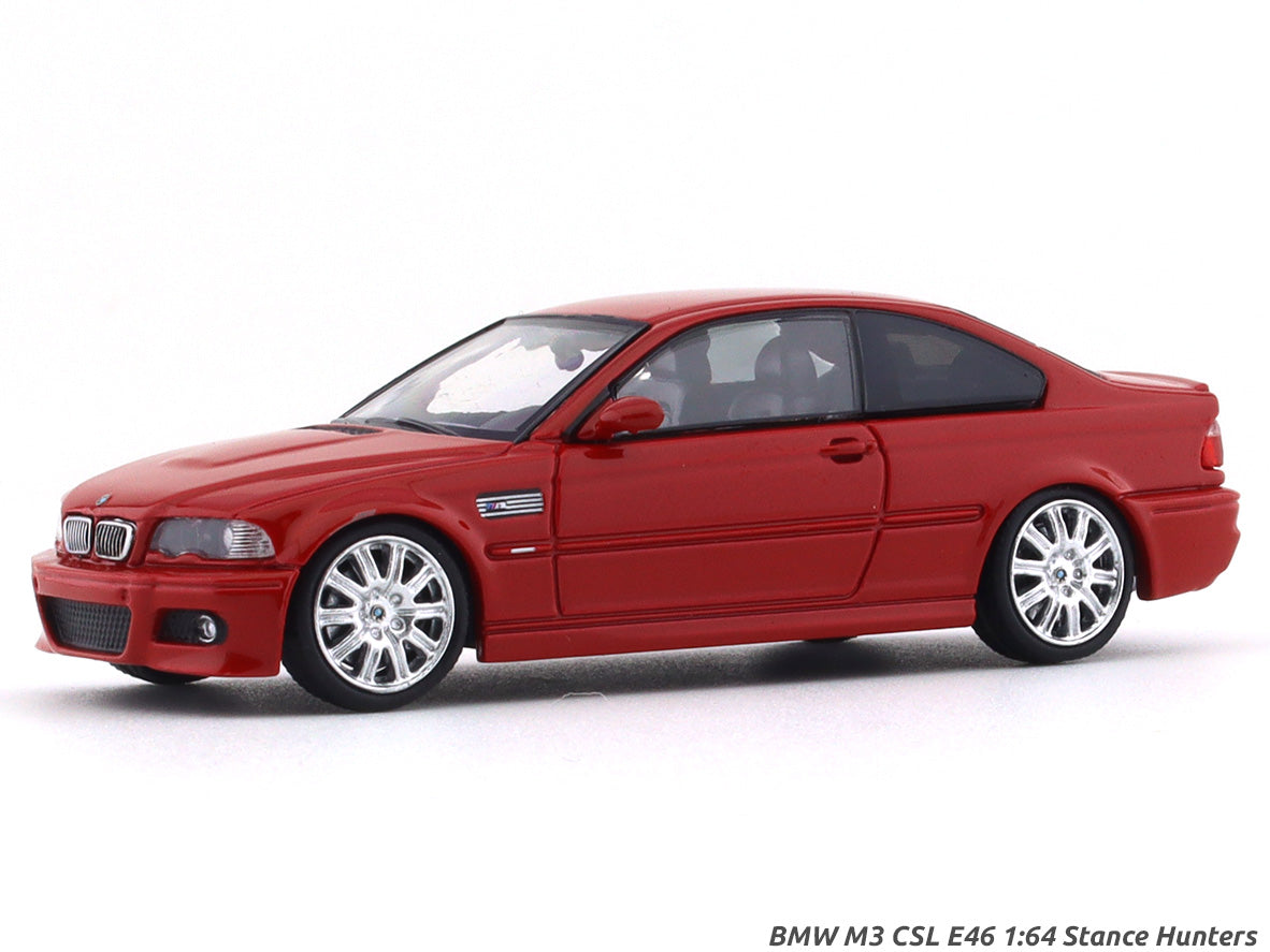 BMW M3 CSL E46 red 1:64 Stance Hunters diecast scale model car | Scale ...