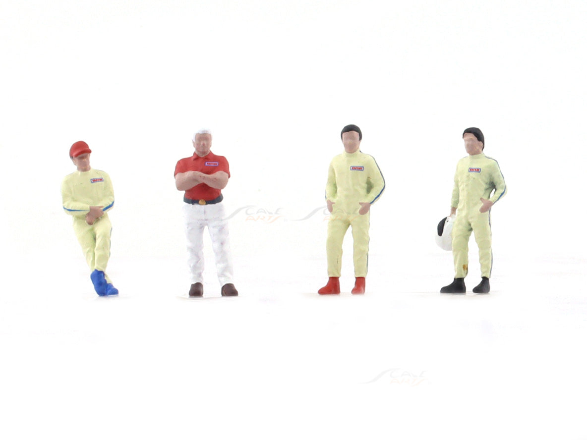 Set De 23 Figurines Conducteurs 1/43 Pour Voitures Miniatures - Marques Norev, Minichamps..., Année 1970