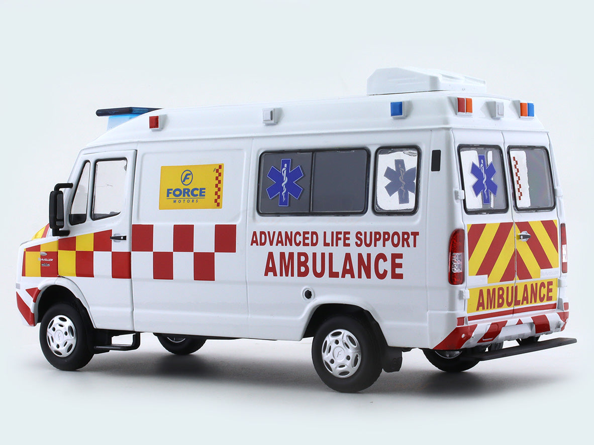 Force / Tempo Traveller Ambulance 1:24 Dealer Edition Diecast Scale ...