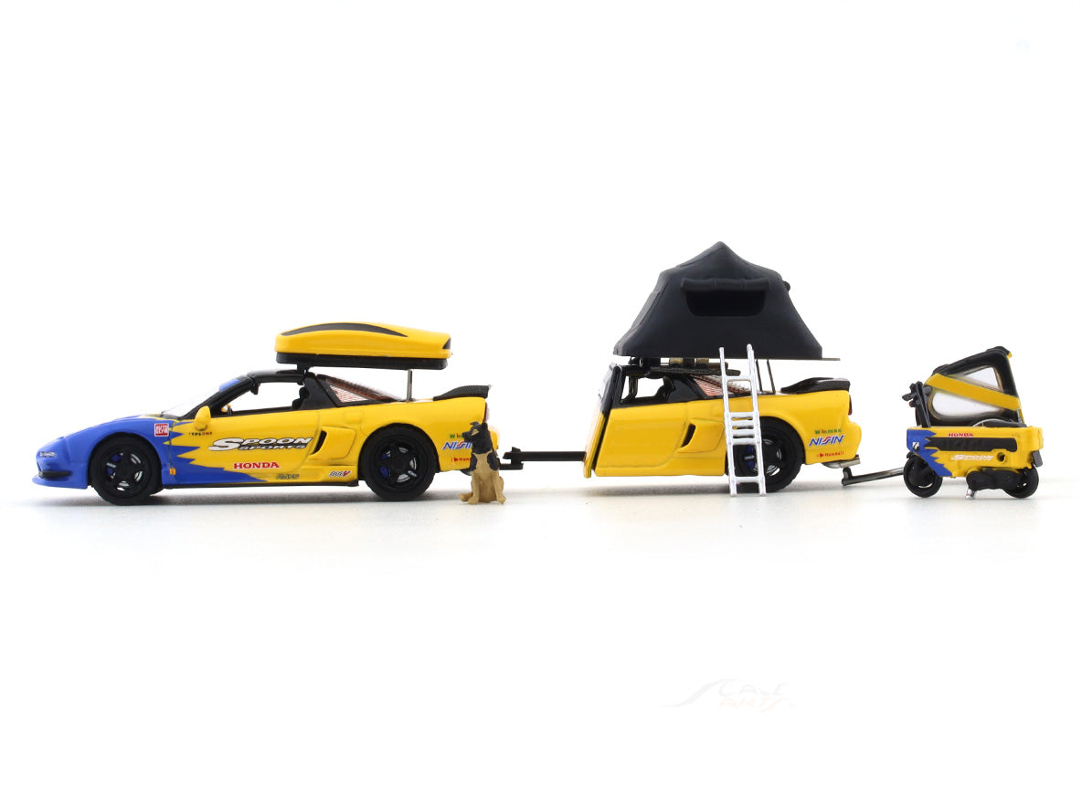 Honda Acura NSX TRA Camping Trailer spoon 1:64 MLGB diecast scale