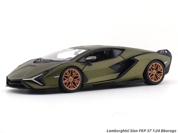 Lamborghini Sian FKP 37 green 1:24 Bburago licensed diecast Scale Model car