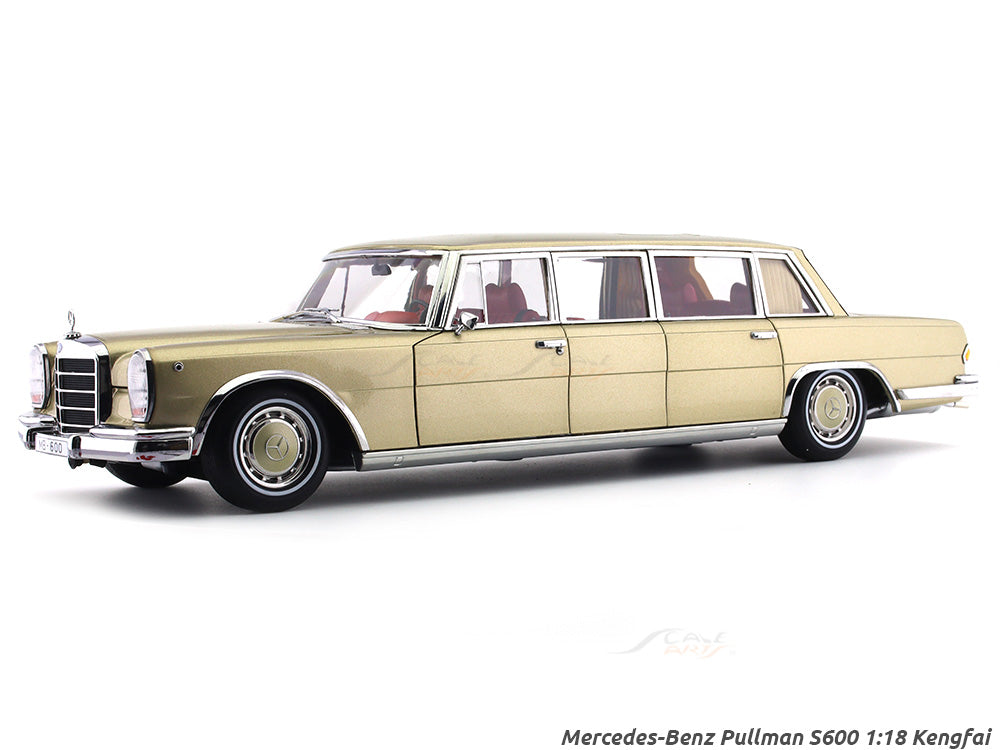 Mercedes-Benz Pullman S600 golden 1:18 Kengfai diecast Scale Model