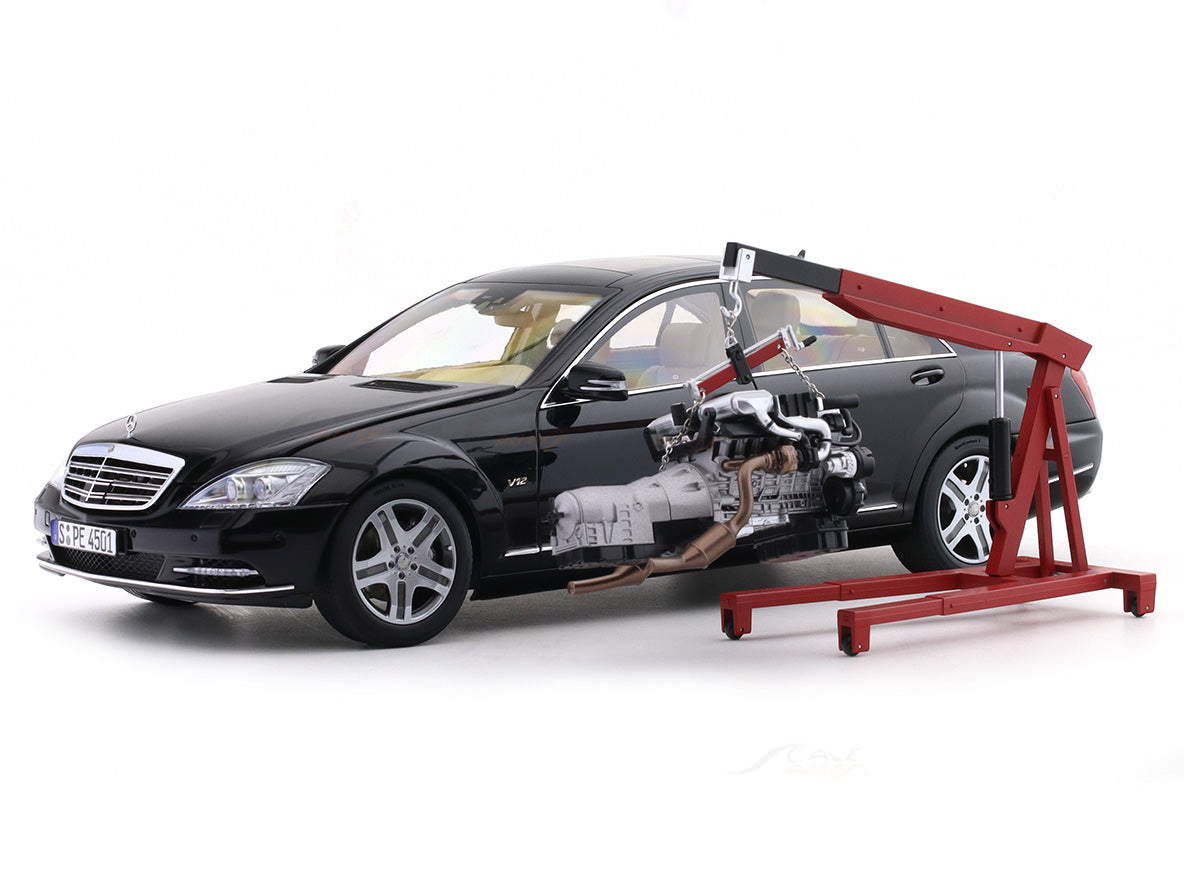Mercedes-Benz S-Klasse 1/18 黒 Mercedes-Benz S Class S600L AMG W221 black 1:18 Motorhelix licensed pr