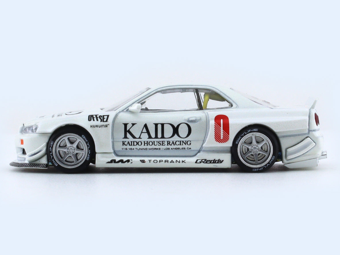 Nissan Skyline GT-R R34 Kaido Works V2 1:64 Mini GT diecast scale model car  | Scale Arts India