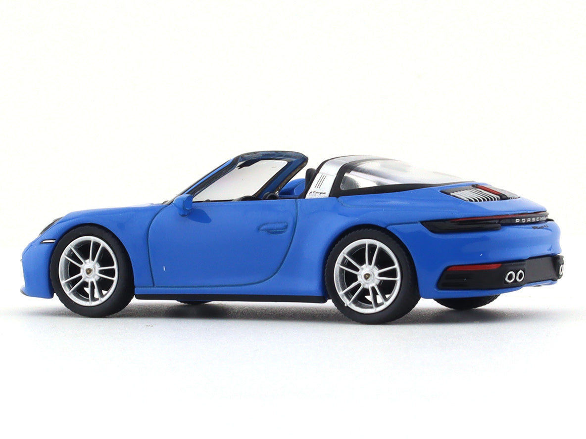 Porsche 911 Targa 4S blue 1:64 Mini GT diecast scale model
