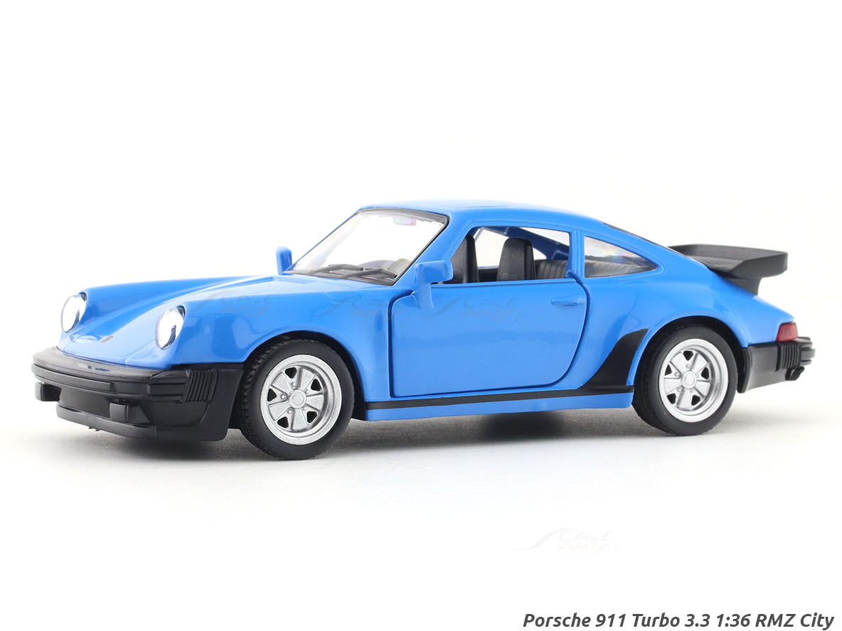 Porsche 911 Turbo 3.3 blue 1:33-42 RMZ City licensed pull back car