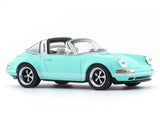 Porsche Singer 964 Targa Tiffany Blue 1:64 Pop Race diecast scale model collectible