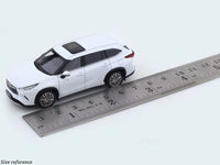 Toyota Highlander Hybrid white 1:64 LCD diecast scale model collectible