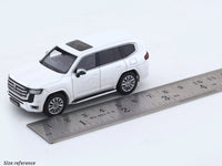 Toyota Land Cruiser LC300 ZX white 1:64 LCD Models diecast scale model car miniature