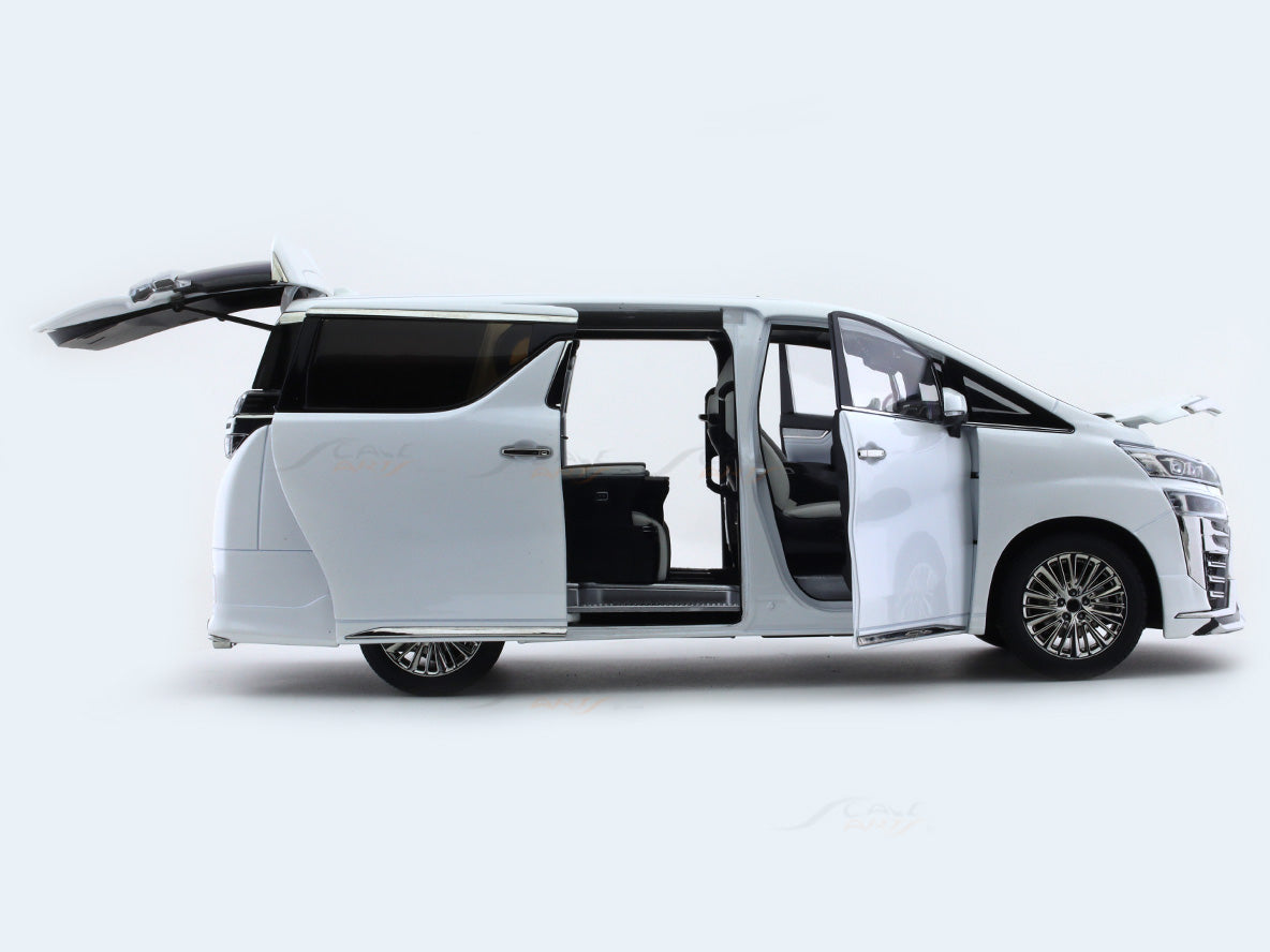 Toyota Vellfire White 1:18 Kengfai diecast Scale Model van | Scale