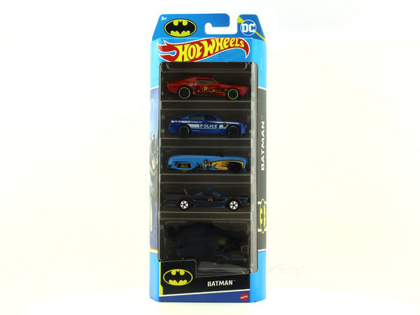 Batman 5 cars set 1:64 Hotwheels collectible models