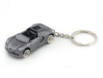 Bugatti like design grey metal keyring / keychain