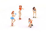 Car Wash girls figure set 1:64 Moreart scale model diorama