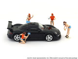 Car Wash girls figure set 1:64 Moreart scale model diorama