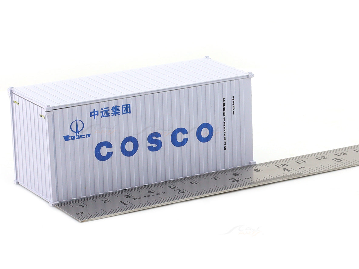 COSTCO トレーラー模型 ホワイト Cosco White 1:64 Diecast Metal Container Scale Model Collectible