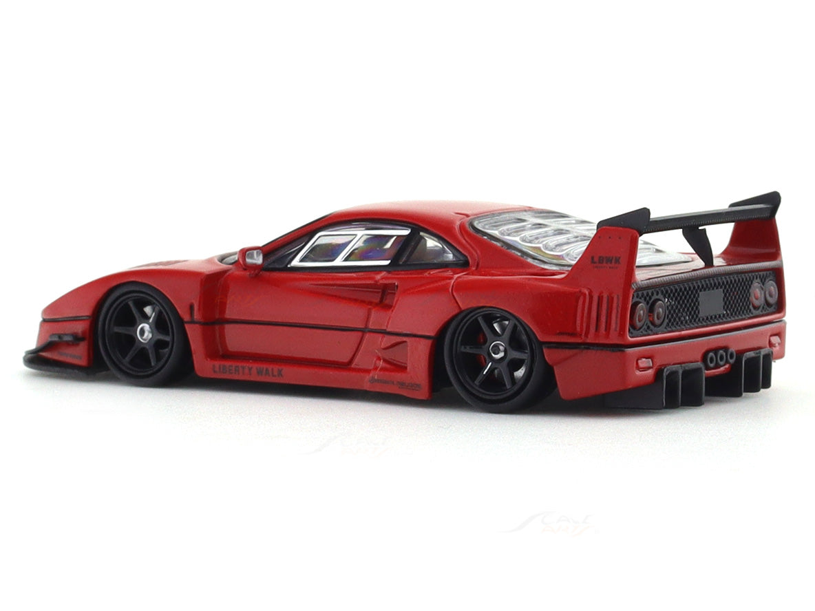 Ferrari F40 LBWK Red 1:64 Street Warrior diecast scale model car